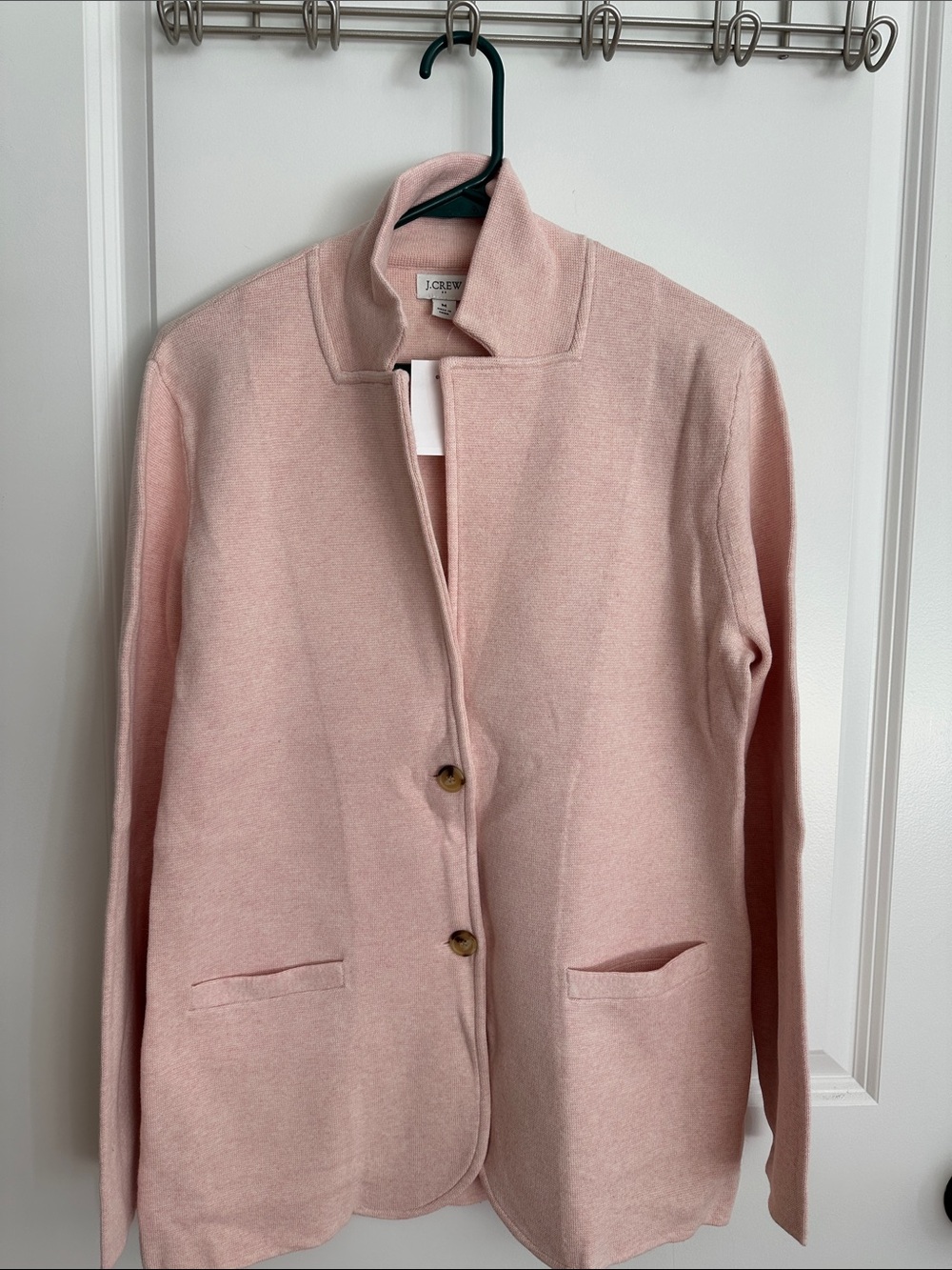 J. Crew Factory Soft Blush Pink Single-Breasted Blazer